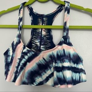 Flowy multicolor swim top